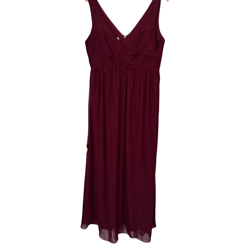 BIRDY GREY‎ Wine Maroon Sleeveless Empire Waist Ladies Formal Gown, XL